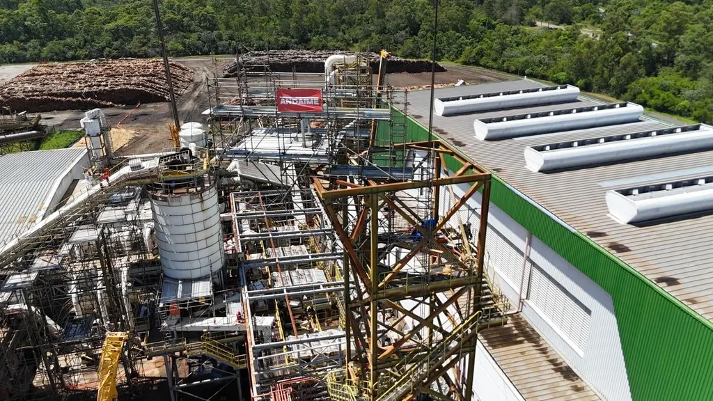 Estrutura de acesso na Arauco Industria de Paineis