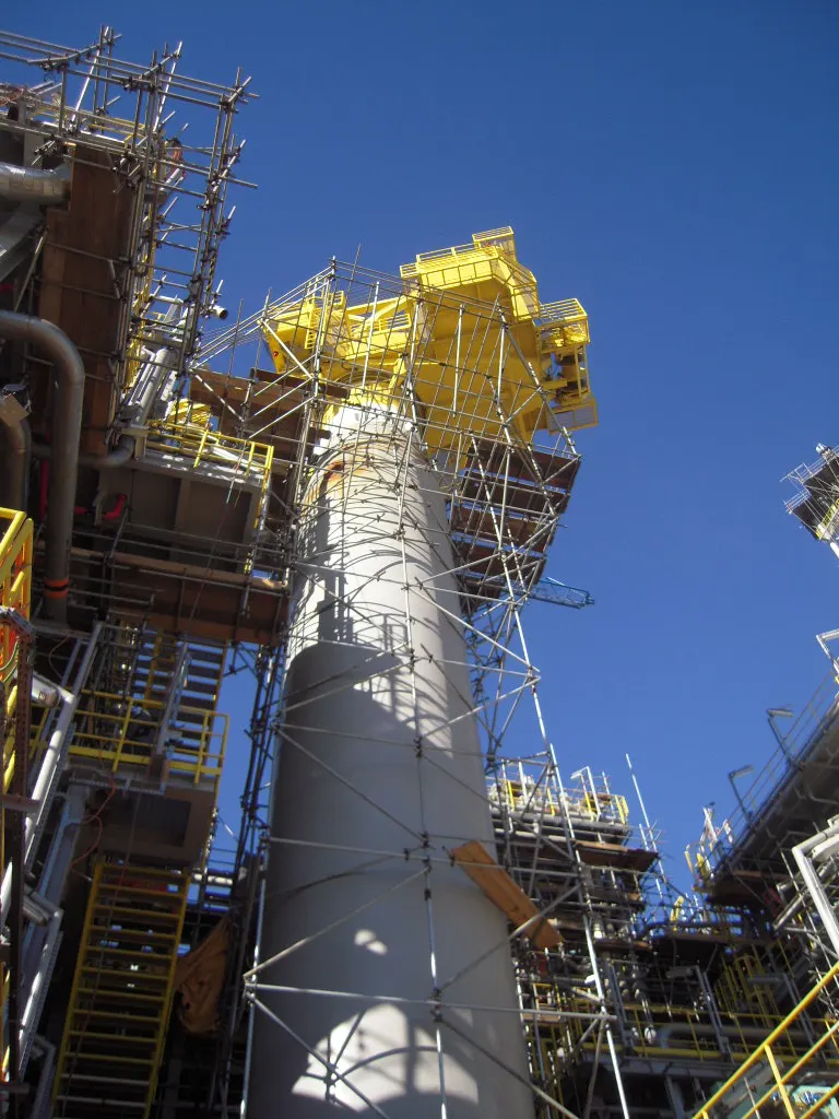 Instalacao de elevador vertical offshore